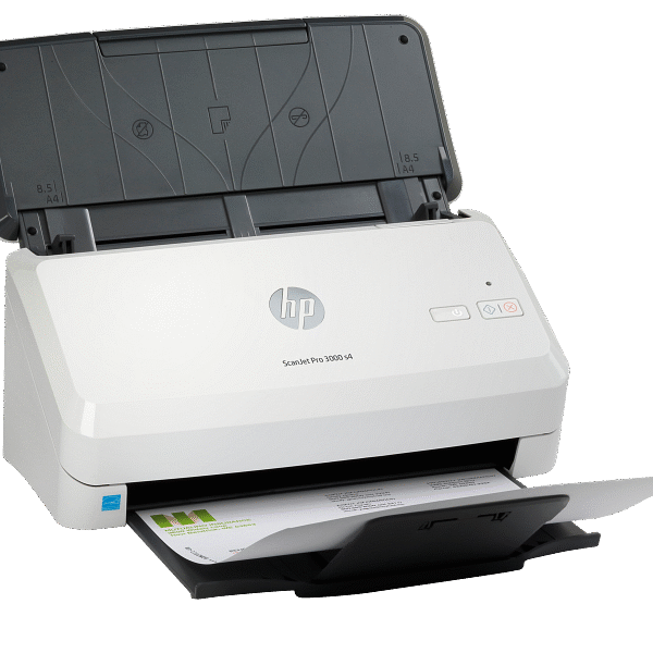 HP ScanJet Pro 3000 S4 Sheet feed Scanner - ADF 50 sheets 256MB RAM Up to 600 dpi  - ADF Speed Up to 40 ppm/80 ipm