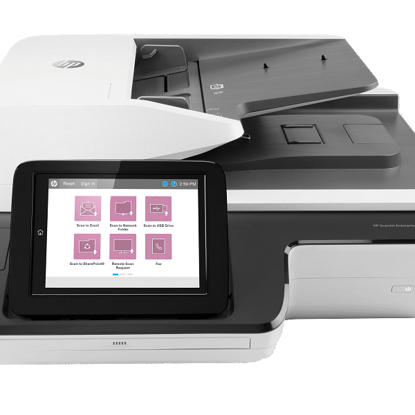 HP ScanJet Enterprise Flow N9120 FN2 A3 Document Scanner -  ADF 200 sheets 3584 MB RAM Up to 600 dpi ADF - ADF Speed Up to 120 ppm/240 ipm