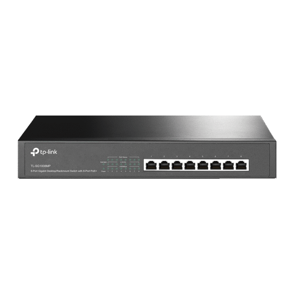 TP Link 8-Port Gigabit Desktop/Rackmount Switch with 8-Port PoE+