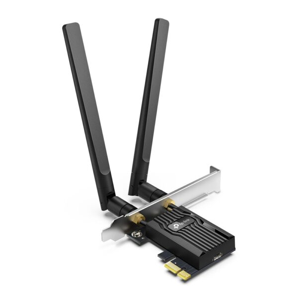 TP Link AX3000 Wi-Fi 6 Bluetooth 5.2 PCIe Adapter 2 High-Gain Dual Band Antennas